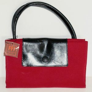 Fatta Fabbrica Italiana Vinyl Red Tote Bag